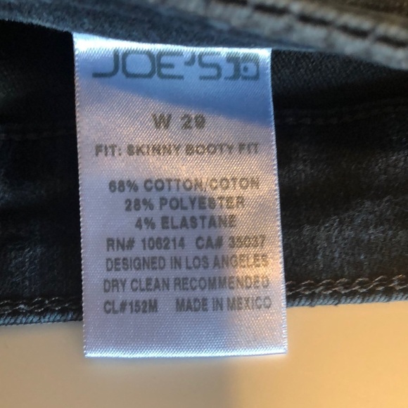 Joe’s Skinny Booty Fit Jeans 29 - Picture 8 of 8